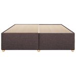 vidaXL Cadre de lit sans matelas marron foncé 200x200 cm tissu