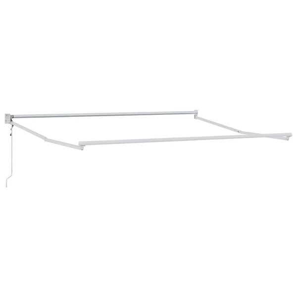 vidaXL Auvent Blanc 3 5 x 2 5 m Métal