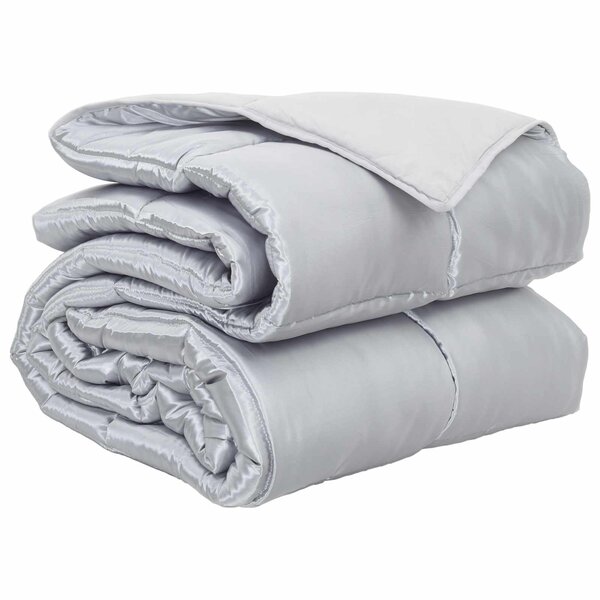 vidaXL Duvet complet toute l'année Argenté 200 x 140 cm