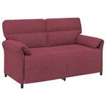 vidaXL Canapé 100  polyester  cadre en métal  MDF  Contreplaqué