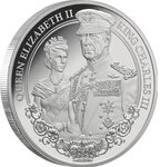 Pièce de monnaie en Argent 1 Dollar g 31.1 (1 oz) Millésime 2025 ELIZABETH II & CHARLES III