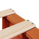 vidaXL Cadre de lit sans matelas cire marron 100x200cm bois pin massif