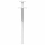 vidaXL Pieds de table basse en forme de X  2 pièces  blanc  70 x (42-43) cm  acier
