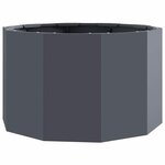 vidaXL Jardinière Anthracite 60 x 60 x 35 cm Acier