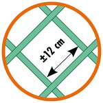 Nature Treillis de jardin 50x150 cm bois anthracite