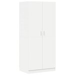 vidaXL Garde-robe Blanc 80x52x180 cm Bois d’ingénierie