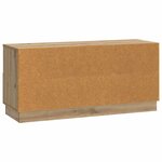 vidaXL Meuble TV Chêne artisanal 102 x 34 5 x 47 cm Bois d'ingénierie