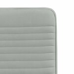 vidaXL Chaises à manger lot de 4 Gris clair Velours