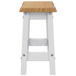 VidaXL Tabouret de bar EKAI 2 Pièces Blanc 40 x 29 x 45 5 cm