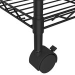 vidaXL Étagère de rangement 3 niveaux et roues 60x35x81 cm noir 150 kg