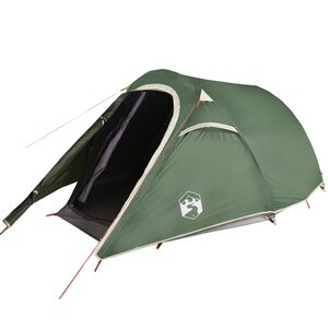 vidaXL Tente de camping tunnel 3 personnes vert imperméable