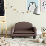 vidaXL Canapé pour enfants marron 50x40x30 cm similicuir