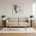 vidaXL Support de Plante 2 pièces Chêne artisanal 25 x 25 5 x 40 5 cm