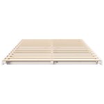 vidaXL Cadre de lit surélevé Blanc 140 x 190 cm Bois massif en pin