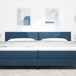 Headboard LED vidaXL design blocs de diamant bleu 200 cm tissu