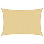 vidaXL Voile d'ombrage sable 4 5x3 5 m 100   polyester oxford