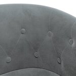 vidaXL Chaise cabriolet gris foncé velours