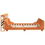 vidaXL Cadre de lit sans matelas cire marron 160x200cm bois pin massif