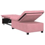 vidaXL Canapé-lit Rose 67 x 194 x 38 cm Velours