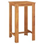 vidaXL Ensemble de bar de jardin 3 Pièces noir bois massif acacia rotin