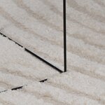 vidaXL Tapis de surface Rond HUARTE Crème Ø 160 CM Polyester