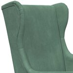 vidaXL Fauteuil Vert Mer Velours