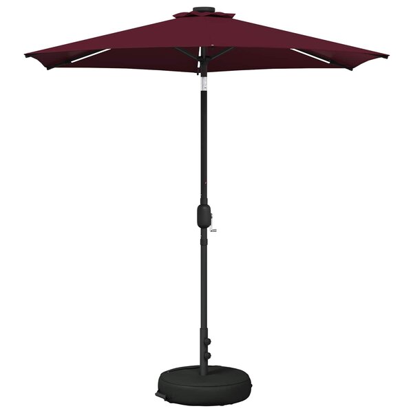 vidaXL Parasol de jardin avec lumières LED et base 230 x 230 cm