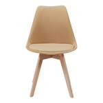 Lot de 4 chaises de salle à manger 82 x 49 x 54 cm moderne design robuste velours côtelé jaune moutarde 03_0009826