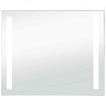 vidaXL Miroir mural à LED pour salle de bains 80x60 cm