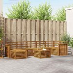vidaXL Ensemble de canapés d'extérieur 8 pc Naturel