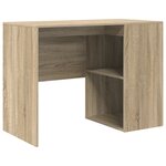 vidaXL Bureau d'angle en chêne de Sonoma 102x88x75 cm en bois d'ingénierie
