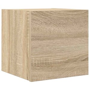 vidaXL Meuble TV mural Chêne sonoma 30 5x30x30 cm