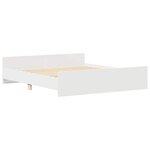vidaXL Cadre de lit sans matelas blanc 200x200 cm
