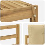 vidaXL Ensemble de canapés d'extérieur 6 pc Blanc et Beige