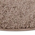 vidaXL Tapis Shaggy Anti-dérapant Marron 160 x 160 cm PP