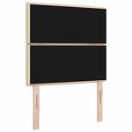 vidaXL Tête de lit LED avec des lumières à LED Crème 90 cm Polyester