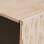vidaXL Table basse Blanc 100 x 54 x 40 cm Bois de mangue massif