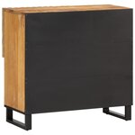 vidaXL Buffet 80x34x75 cm bois de manguier massif brut