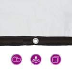 vidaXL Housse de protection plantes avec œillets 1x10 m polyéthylène