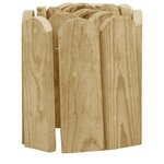 vidaXL Rouleaux de bordure 3 Pièces 120 cm bois de pin imprégné
