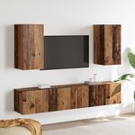 vidaXL Ensemble meuble TV 4 Pièces Bois ancien 160 x 30 x 30 cm