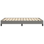 vidaXL Cadre de lit sans matelas gris foncé 120x190 cm tissu
