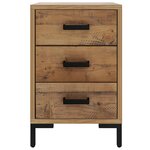 vidaXL Tables de chevet 2 Pièces 40x30x55 cm Bois de pin massif