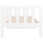 vidaXL Lit de jour Blanc 80x200 cm Bois de pin massif