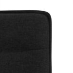 vidaXL Chaises à manger lot de 2 noir tissu