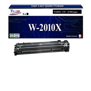 T3AZUR - Toner compatible avec HP Color LaserJet Enterprise M856dn  M856x remplace HP W2010X / W2010A (HP 659X/659A)- Noir