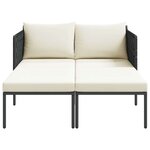 vidaXL Transat Anthracite 153 x 115 x 69.5 cm Acier enduit de poudre