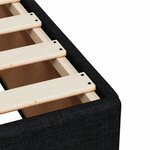 vidaXL Cadre de lit noir 120x190 cm tissu