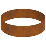 vidaXL Pot en métal Acier corten Grand Durable Pot en métal Rond