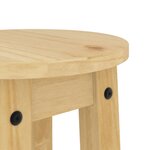 vidaXL Tabourets de bar lot de 2 bois massif de pin